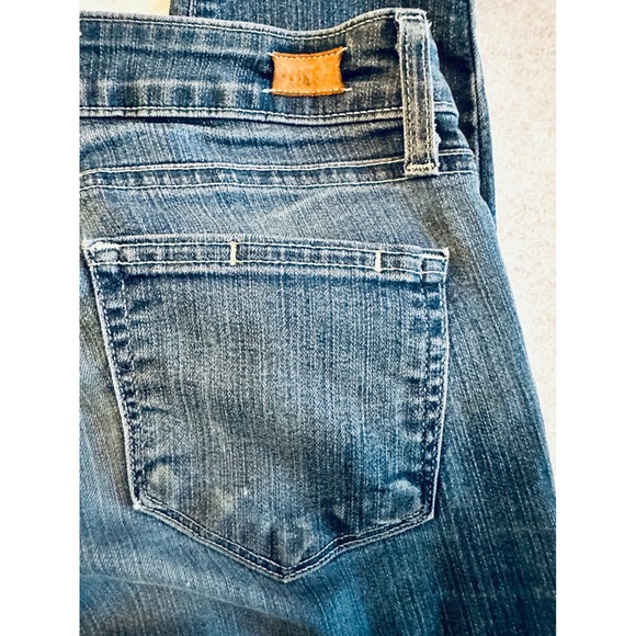 Paige Verdugo Crop Jeans Dark‎ Wash Denim Stretch Casual Pants Size 27 - Picture 1 of 11